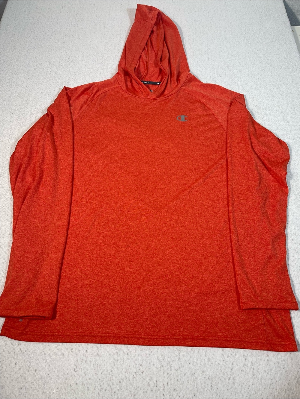 Champion Vapor Long Sleeve Hoodie Performance Orange Men's Size Large, SKU#0386
